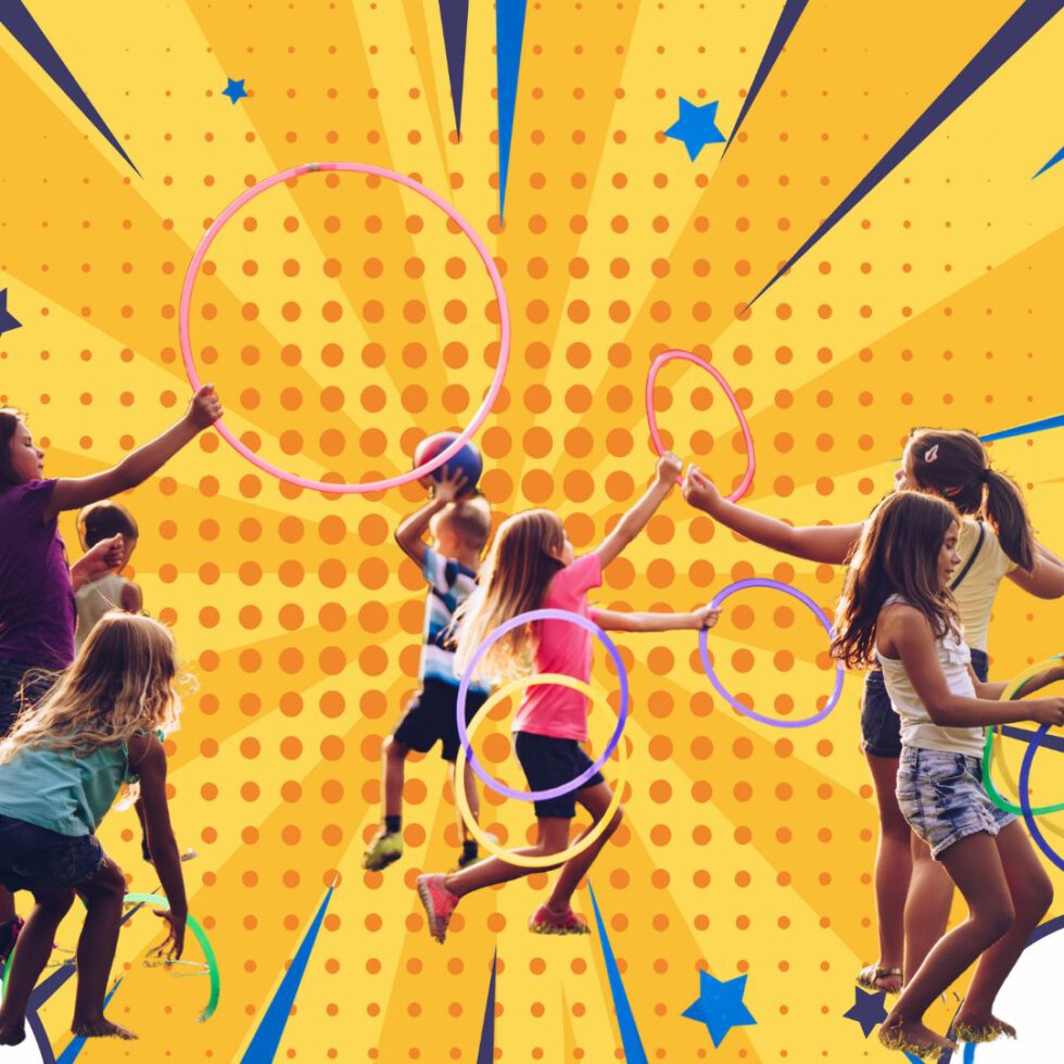 Spiel und Spaß Kinder spielen